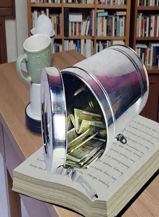 Standify® 800ML Small Money Bank_A Stainless Steel Money Box Heavy Duty Bachat Gulak for Kids & Adults Unbreakable Piggy Bank. - Image 4
